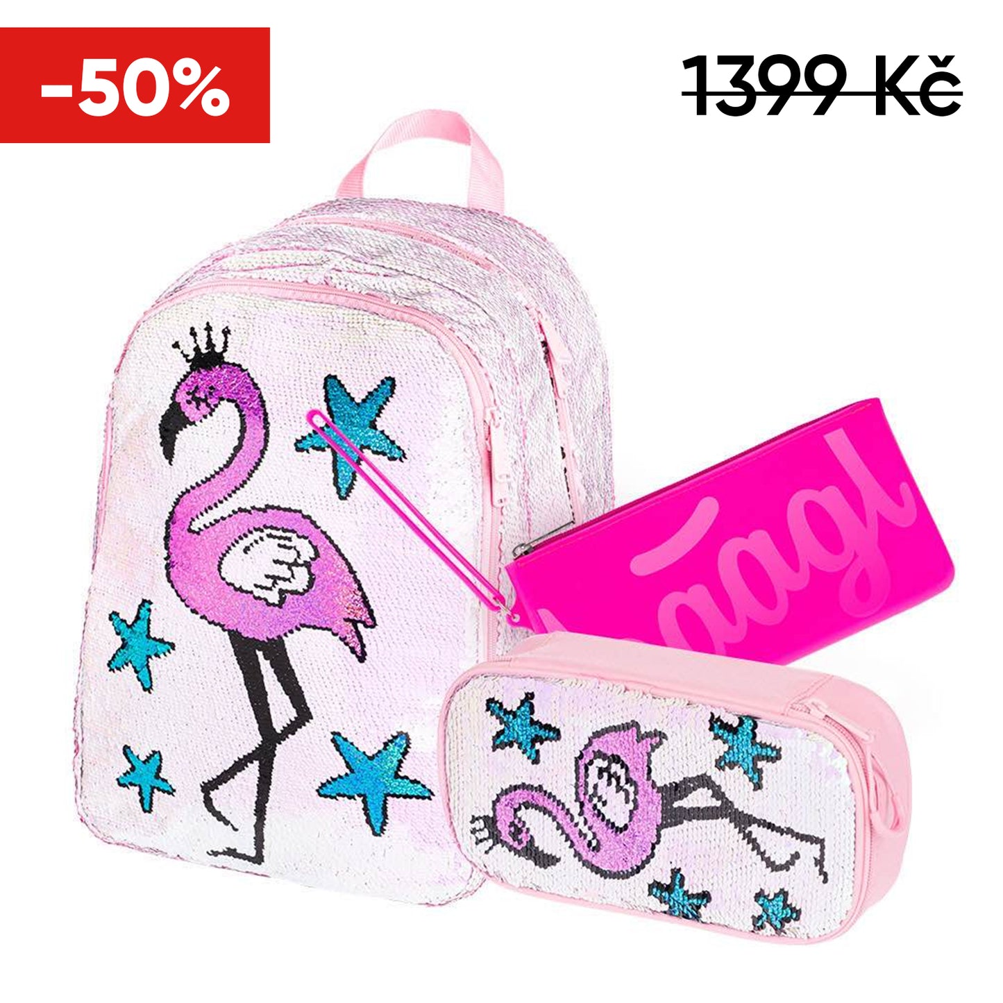 Školní set Fun Plameňák