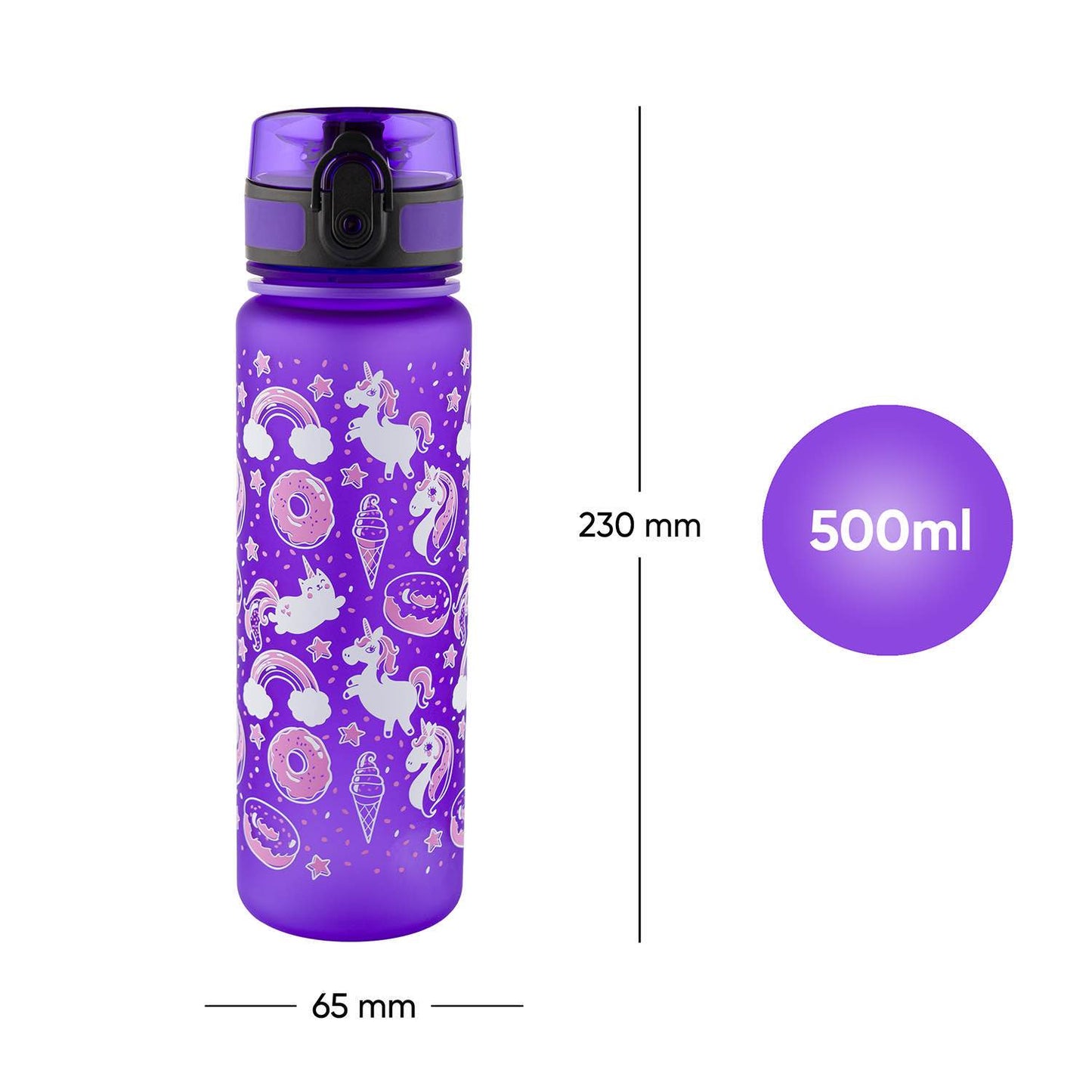 Tritanová láhev na pití Jednorožec, 500 ml