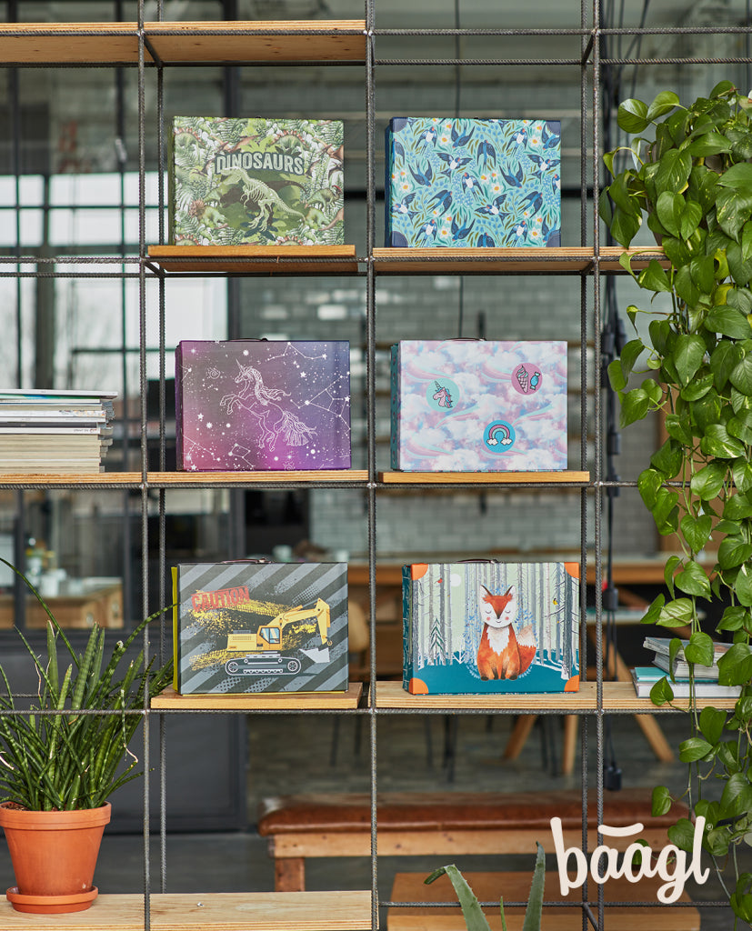 Skládací školní kufřík Nebe