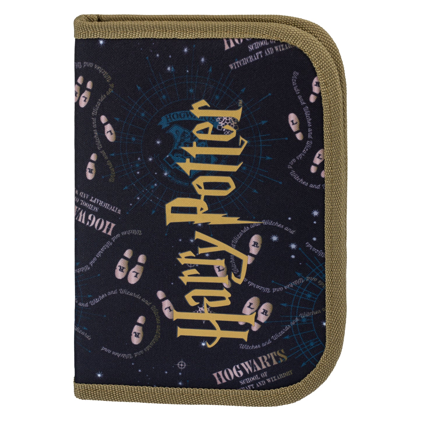 Školní penál jednopatrový Harry Potter Pobertův plánek