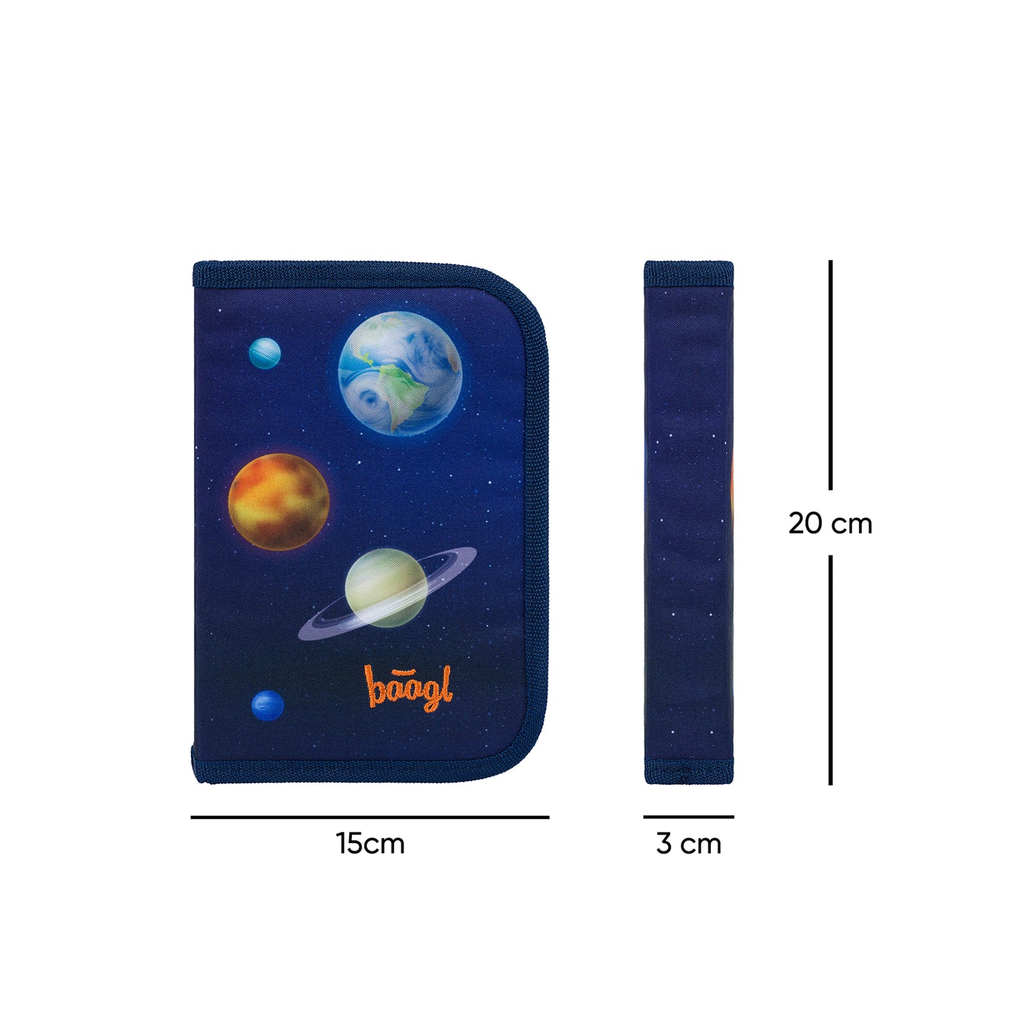 Školní penál jednopatrový Planety