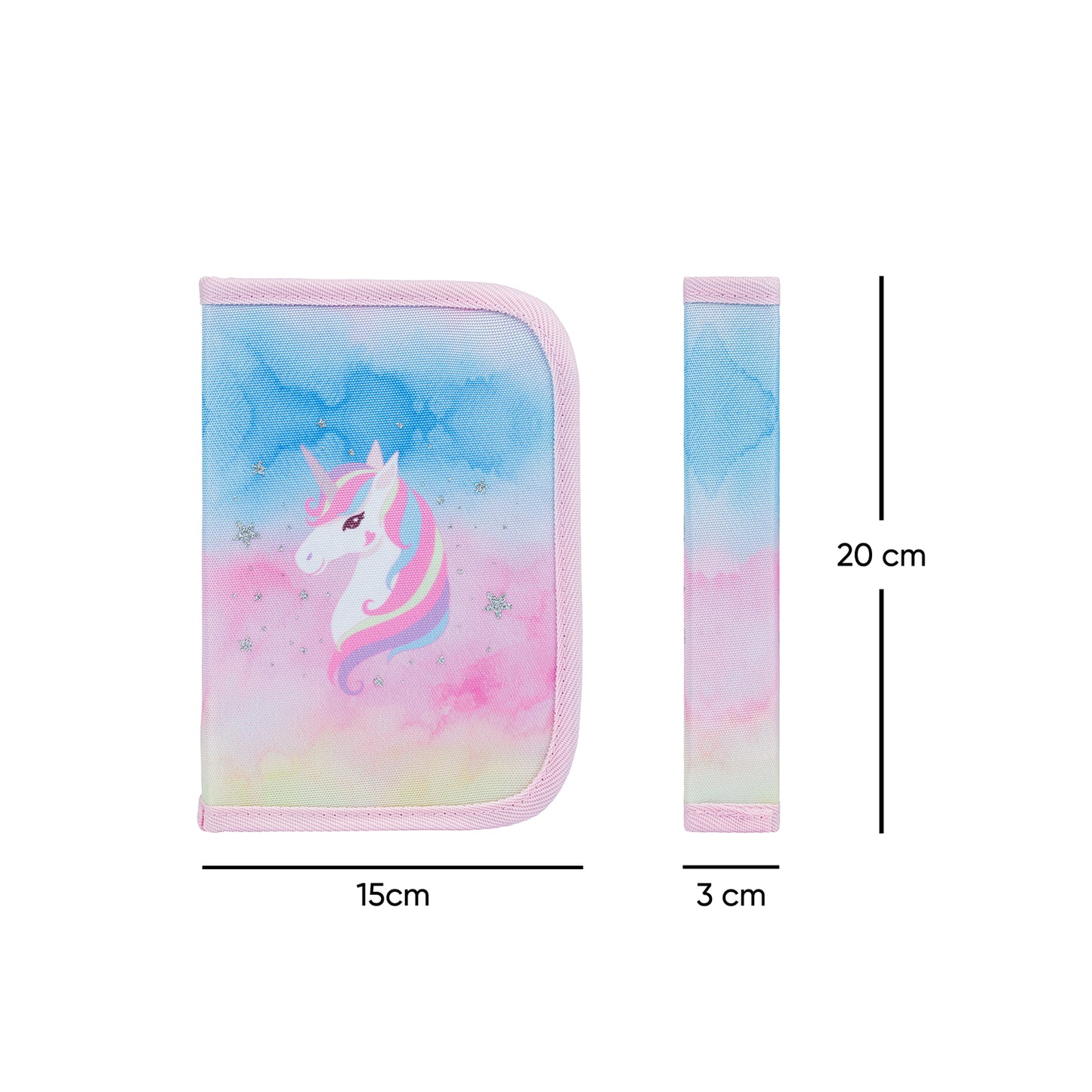 Školní penál jednopatrový Rainbow Unicorn