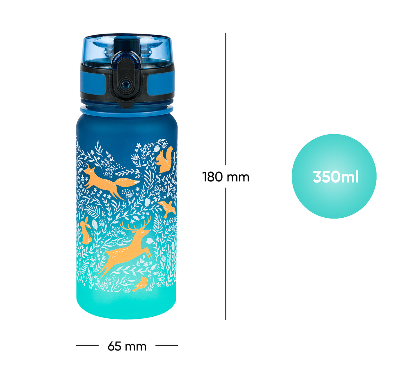 Tritanová láhev na pití Gradient Les, 350 ml