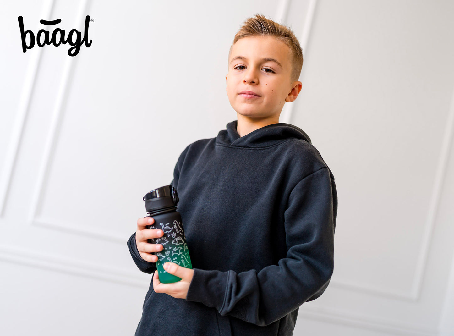 Tritanová láhev na pití Gradient Dino, 350 ml