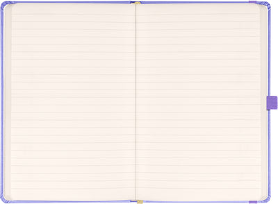 Notes Lila, linkovaný, 13 × 21 cm