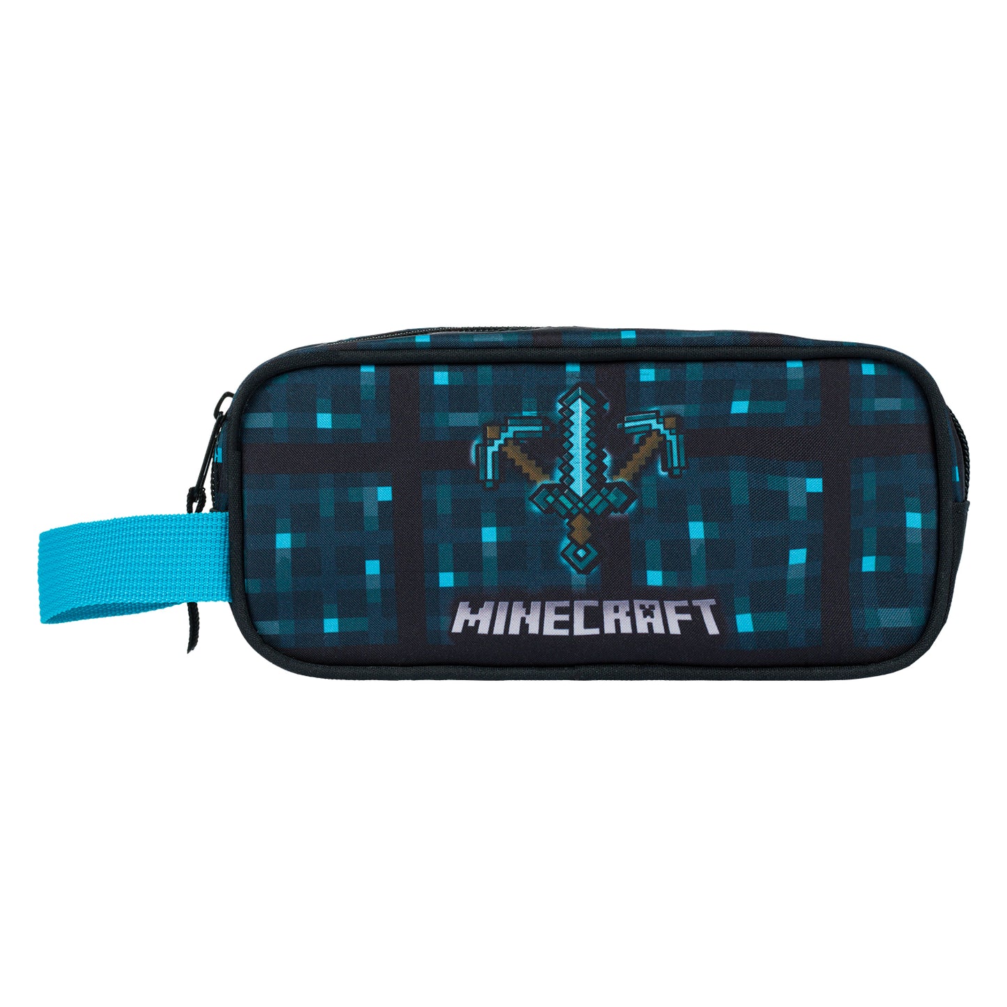 MINECRAFT penál Blue Axe and Sword