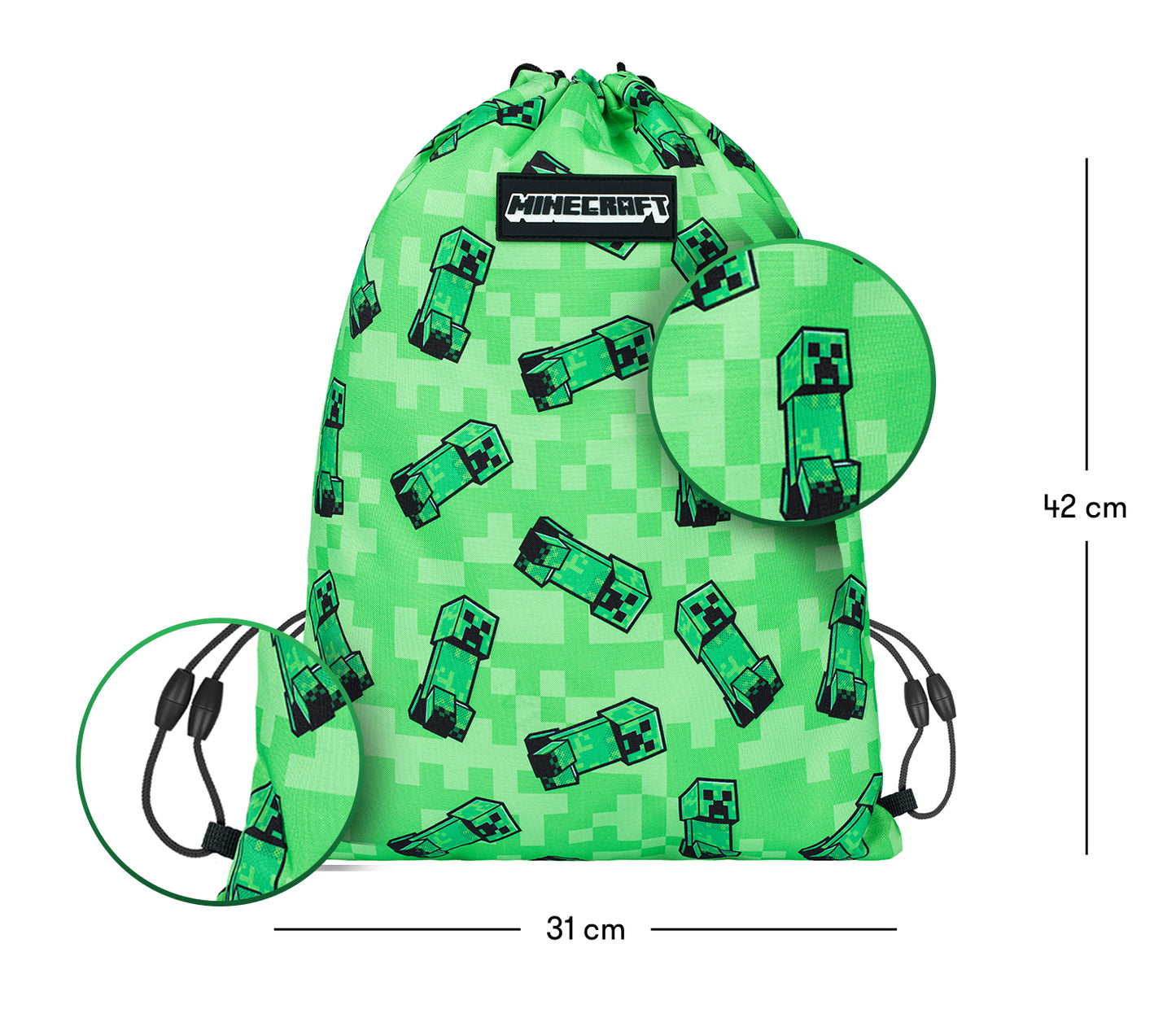 MINECRAFT 2 SET Creeper: penál, sáček