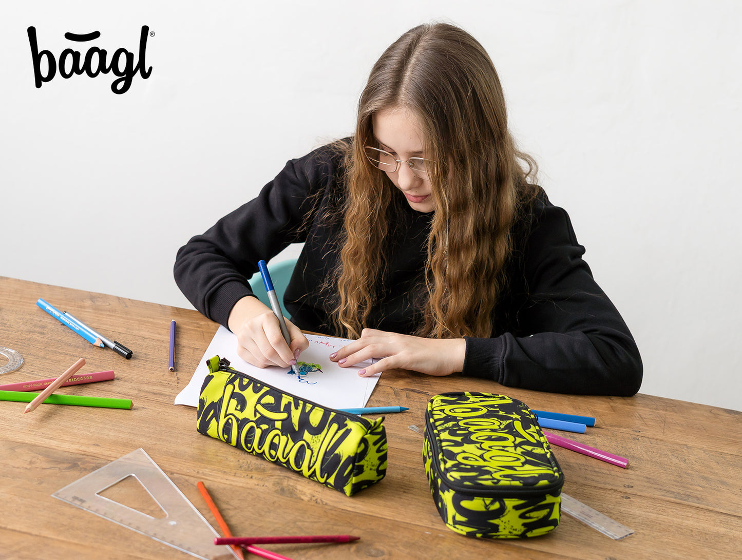 Studentské pouzdro Lime