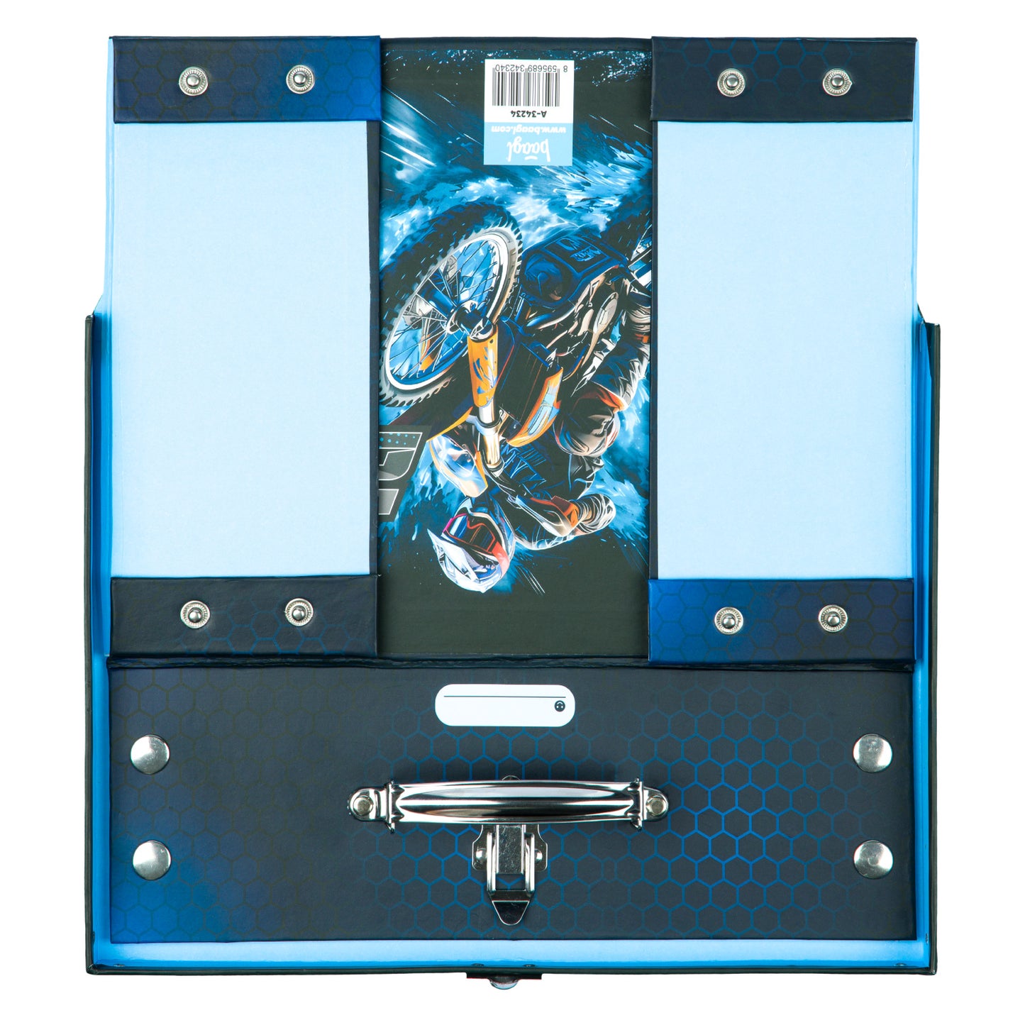 Skládací školní kufřík Motorka s kováním