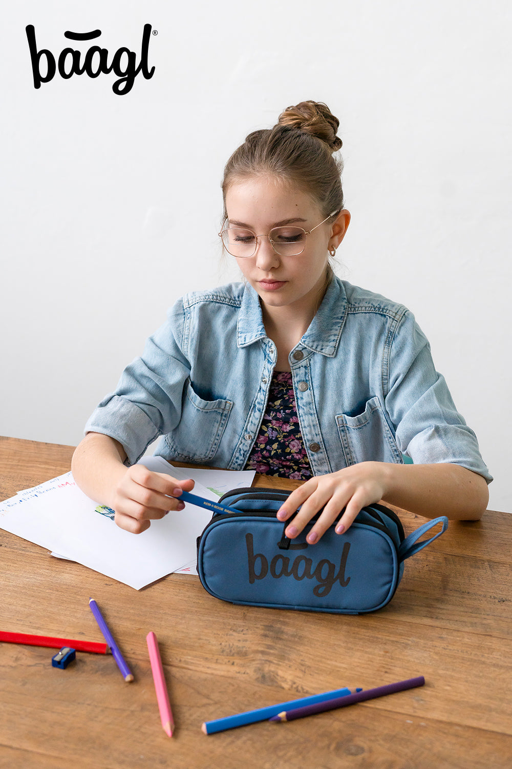 Studentský penál etue Ocean Blue