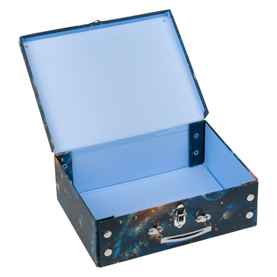 Skládací školní kufřík Vesmír s kováním