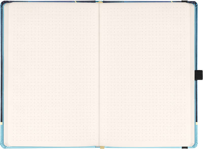 Notes Alfons Mucha – Luna, tečkovaný, 13 × 21 cm