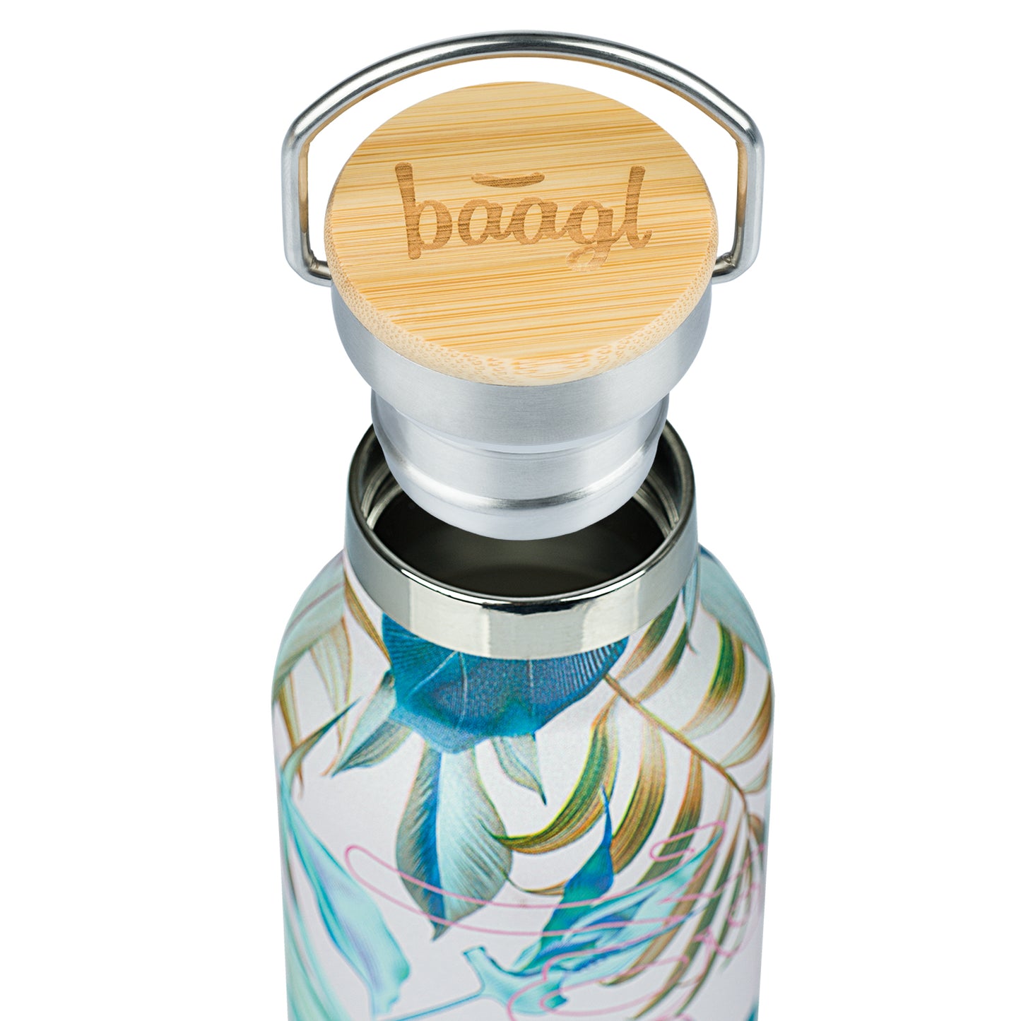 Termoláhev s bambusovým víčkem Leafs, 500 ml