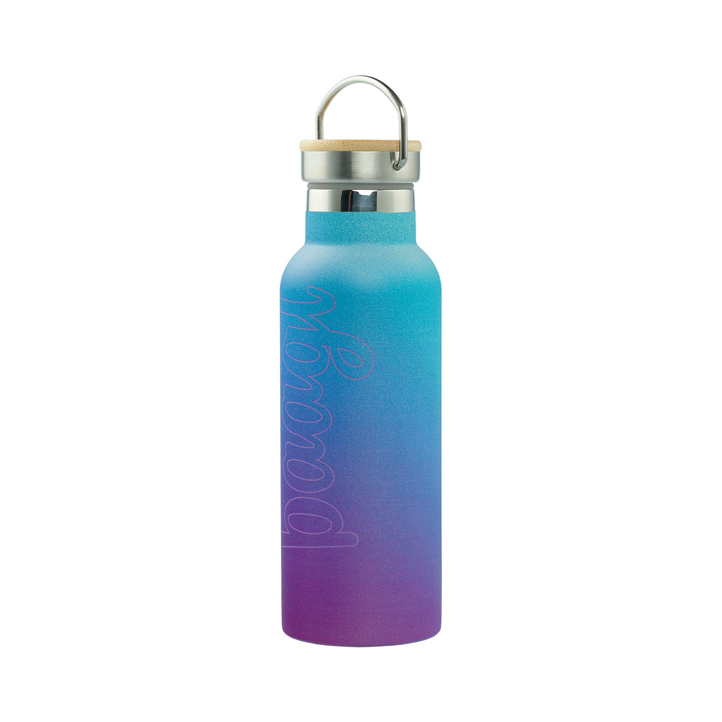 Termoláhev s bambusovým víčkem Gradient modro-fialová, 500 ml
