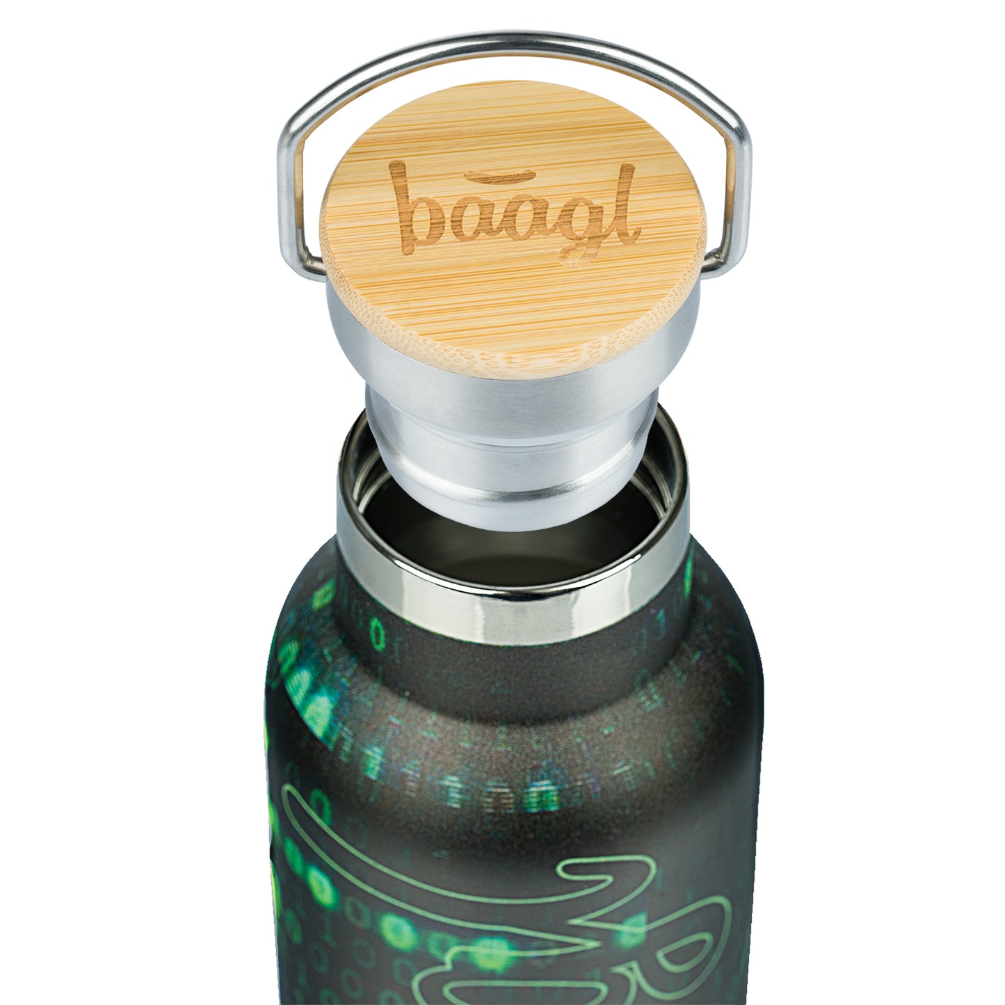 Termoláhev s bambusovým víčkem Numbers, 500 ml