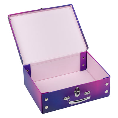 Skládací školní kufřík Srdce s kováním