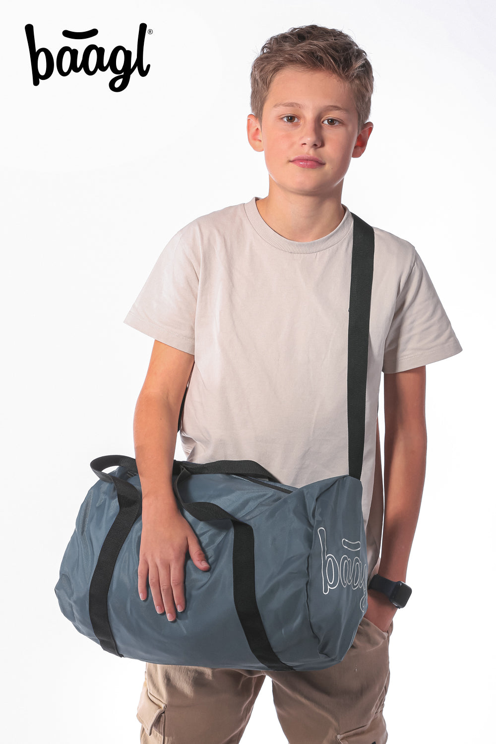 Skládací sportovní taška Hoop Dust Blue