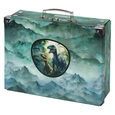 Skládací školní kufřík Dino s kováním