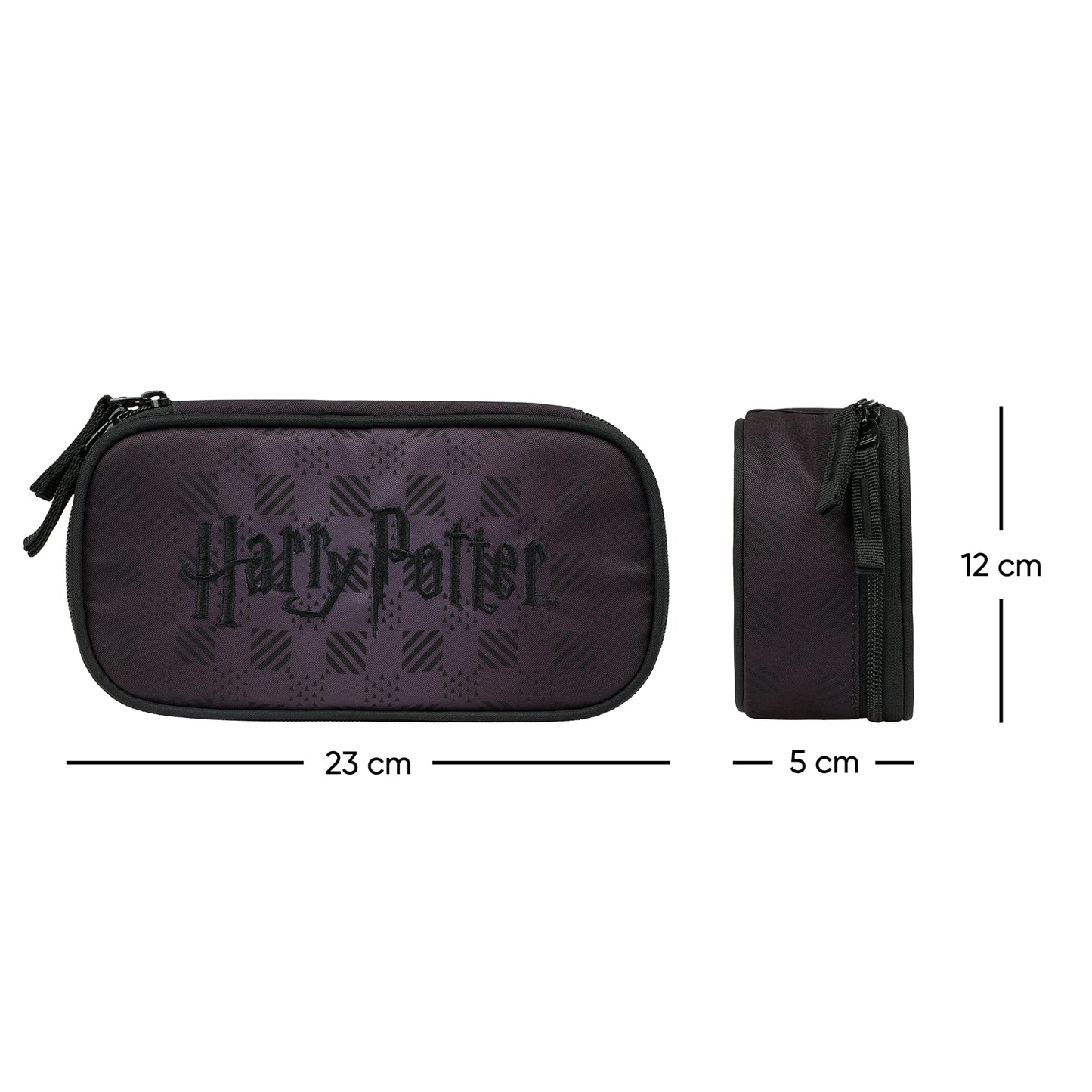 Školní penál etue Harry Potter Bradavice černý