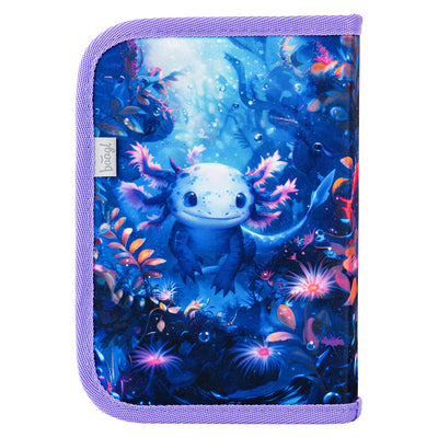 Školní penál jednopatrový Axolotl