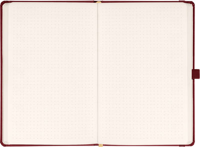 Notes Balacron, bordó, tečkovaný, 15 x 21 cm