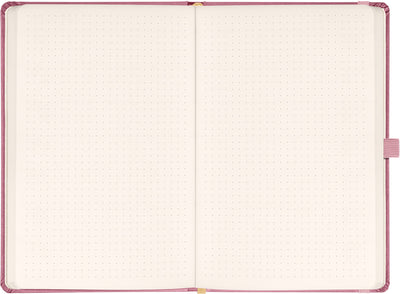 Notes Aprint Neo, růžový, tečkovaný, 15 x 21 cm