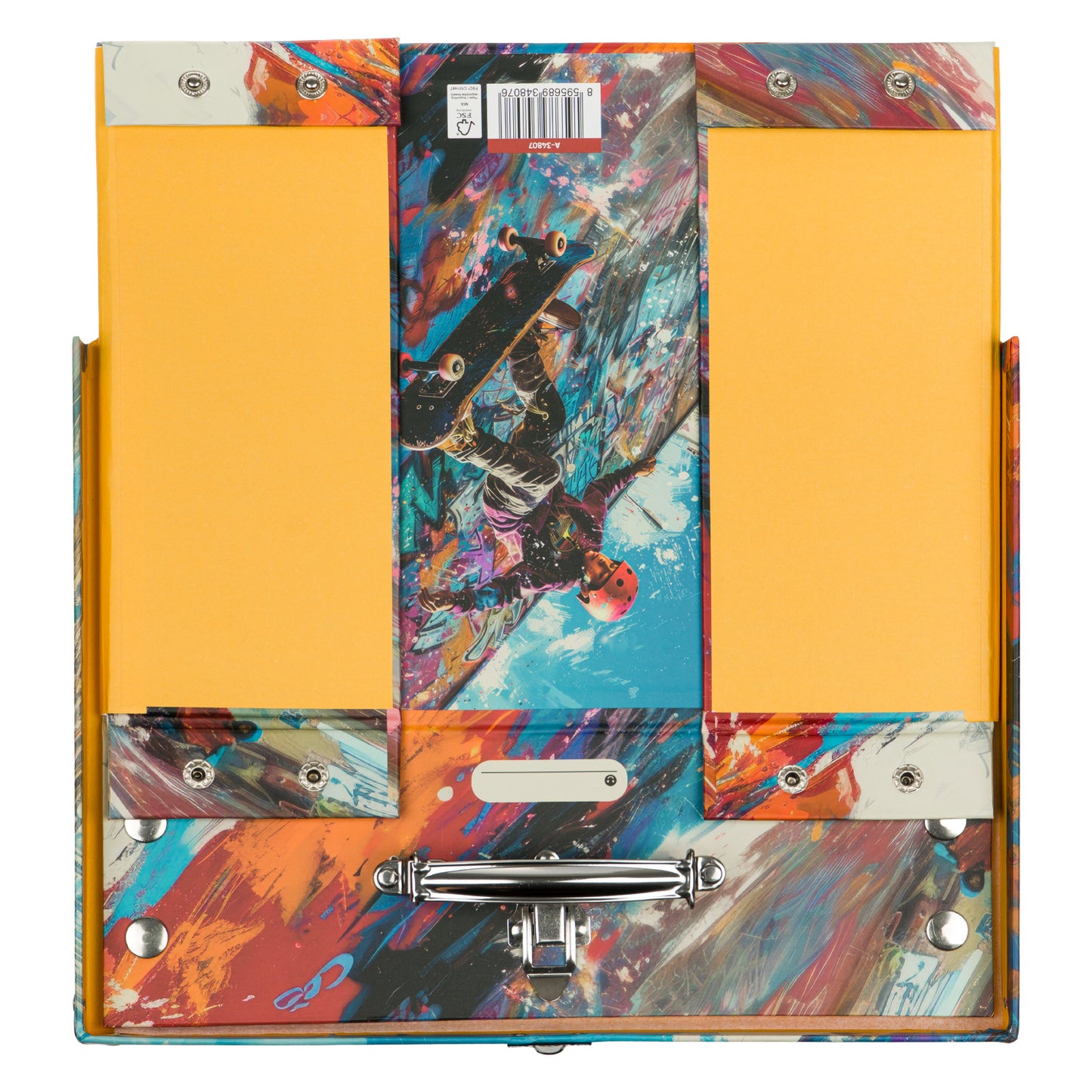 Skládací školní kufřík Skatepark s kováním