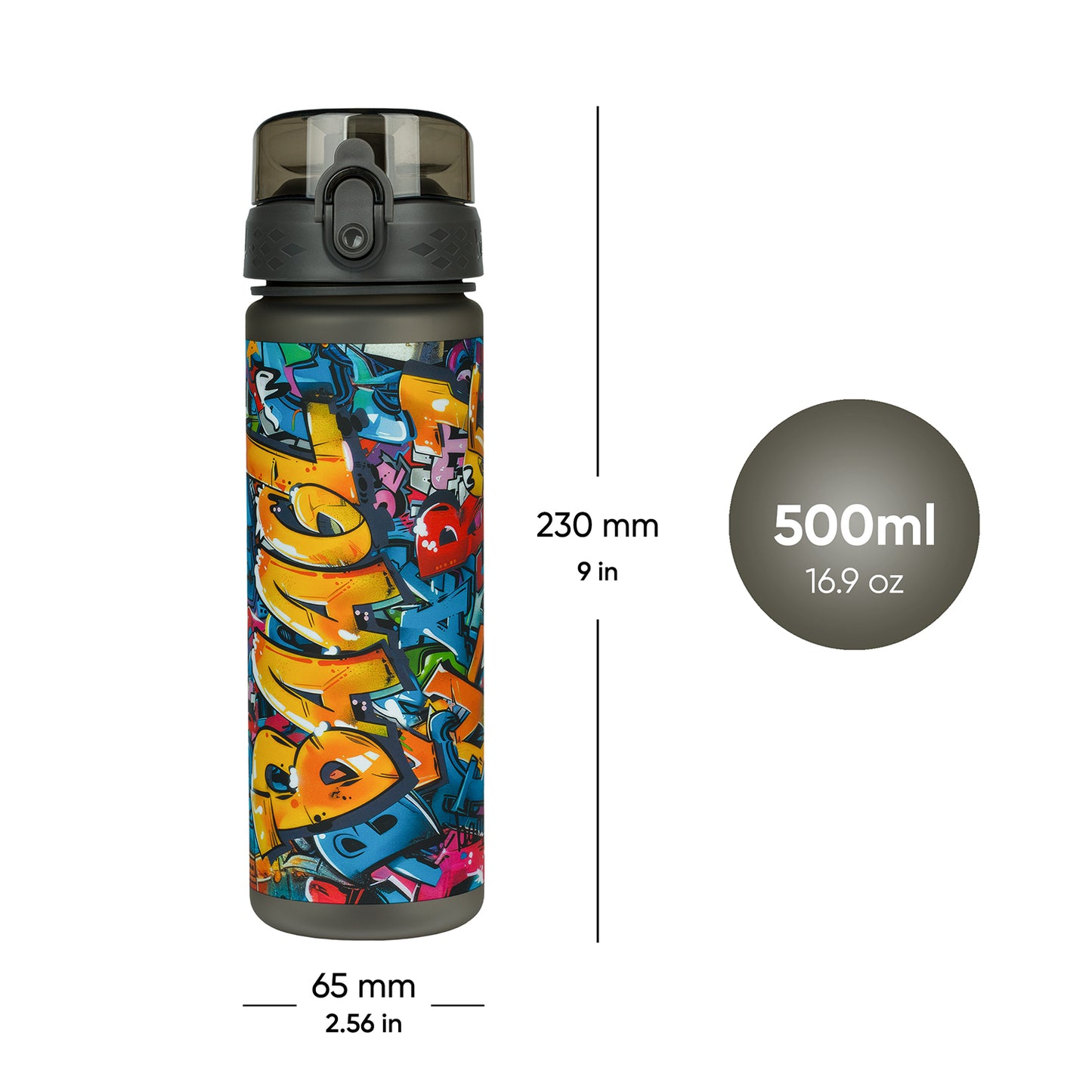 Tritanová láhev na pití Skatepark, 500 ml