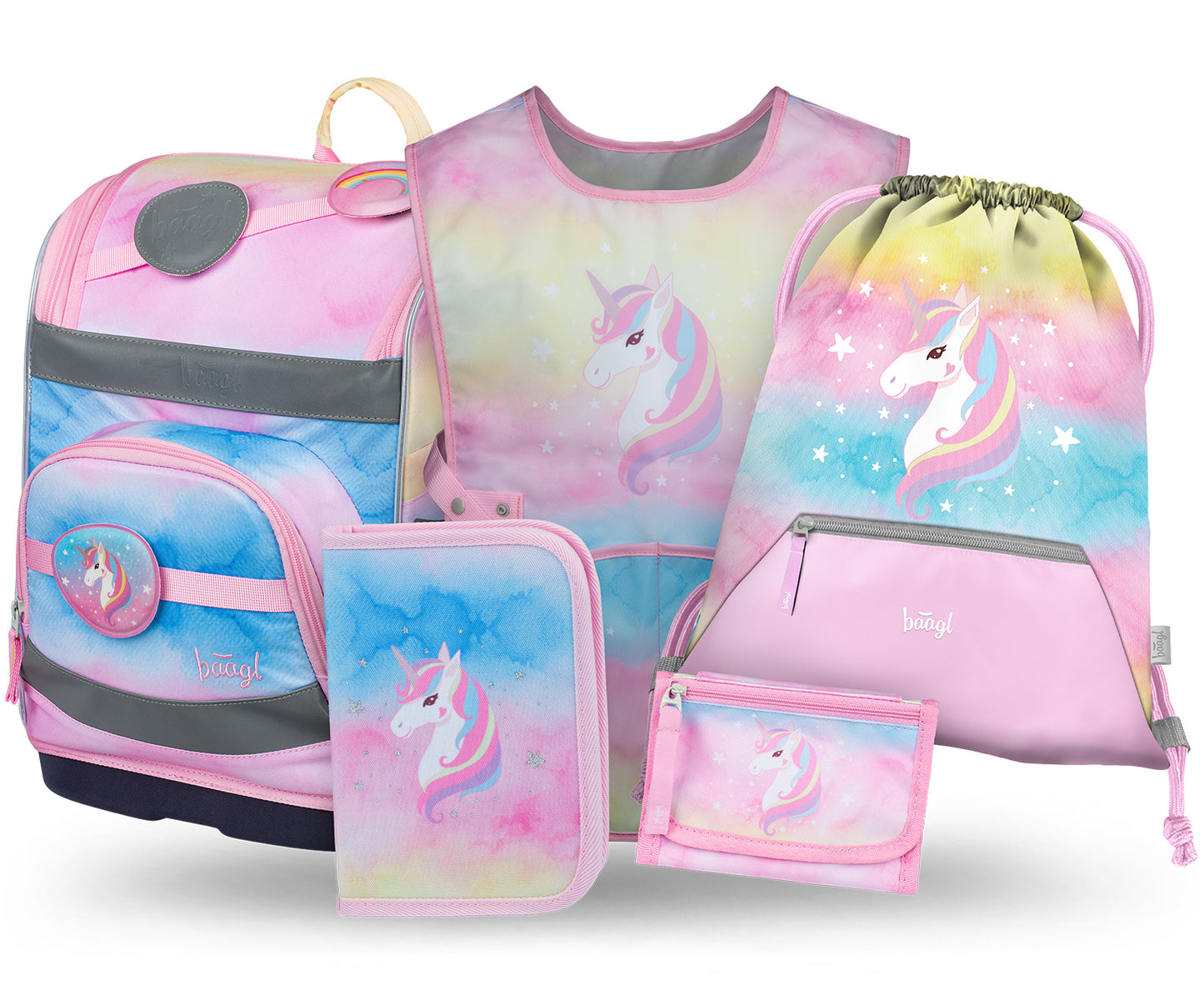 Školní set Zippy Plus Rainbow Unicorn II