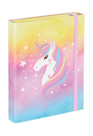 Desky na školní sešity A5 Rainbow Unicorn