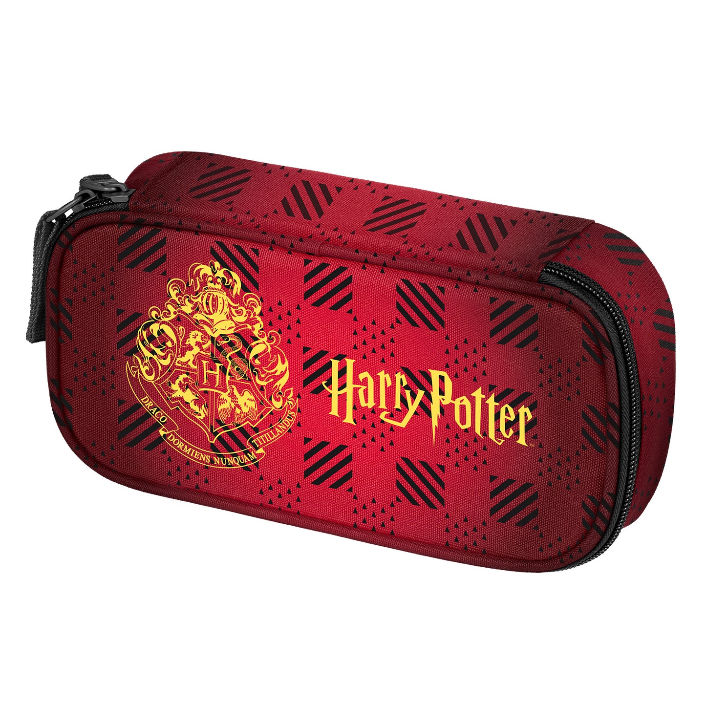 Školní penál etue Harry Potter Bradavice vínový