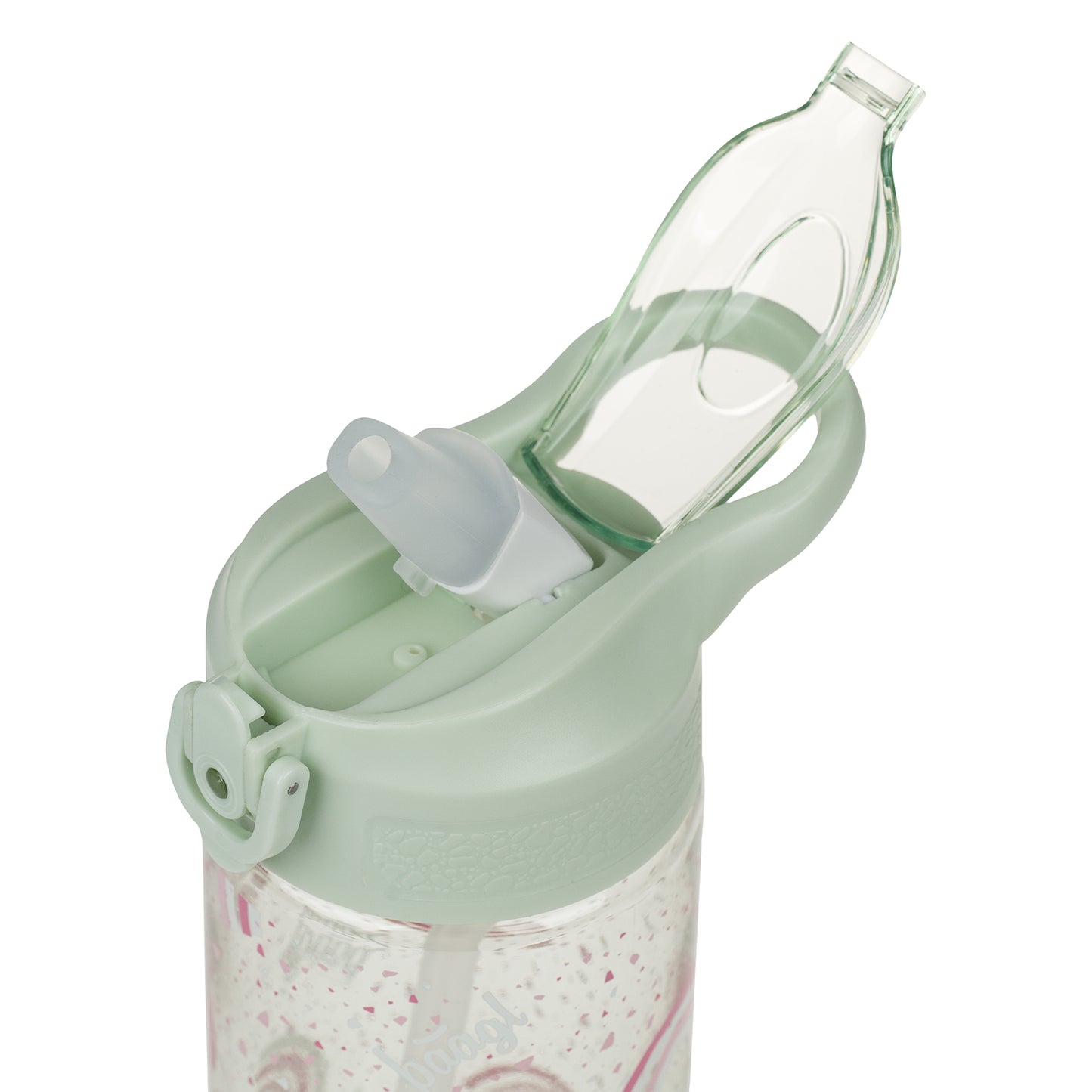 Tritanová láhev na pití s brčkem Duha, 500 ml