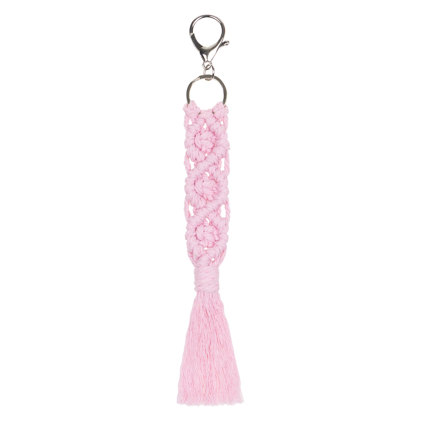 Přívěsek Macrame růžový