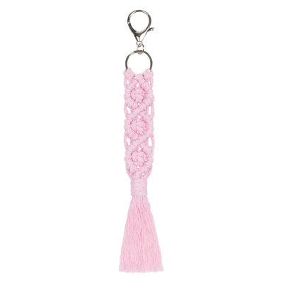 Přívěsek Macrame růžový