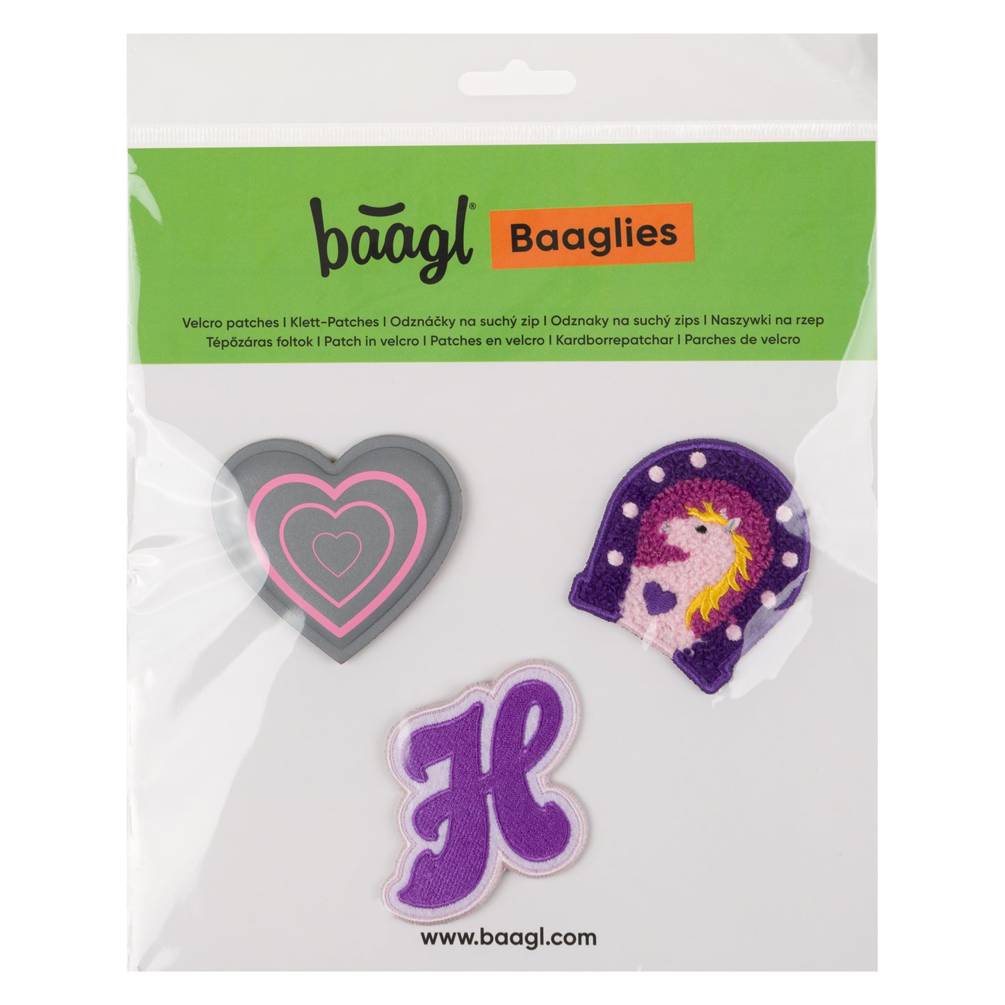 Baaglies 3 kusy Koně Srdce