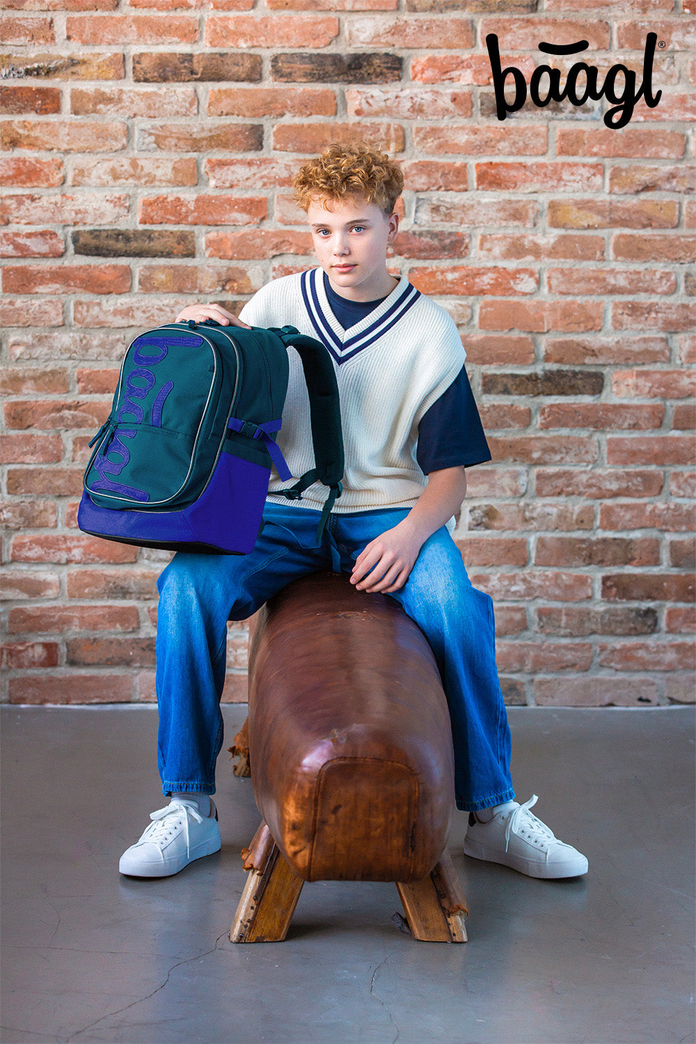 Školní batoh Core Logo modrý