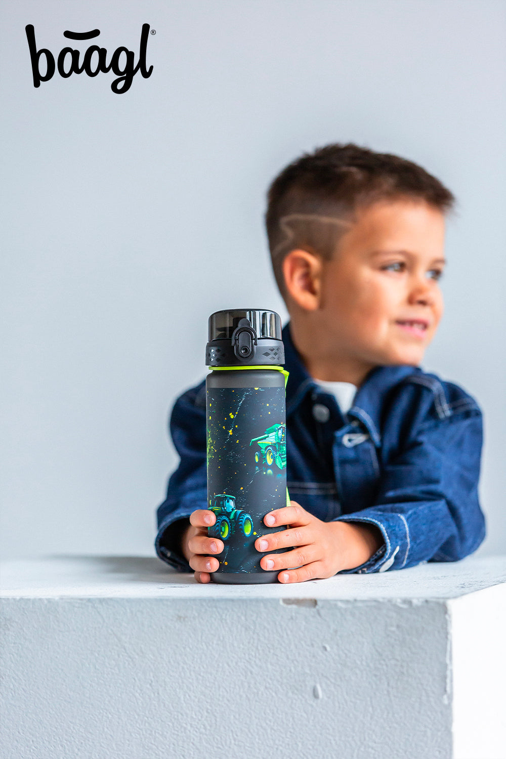 Tritanová láhev na pití Traktor, 500 ml