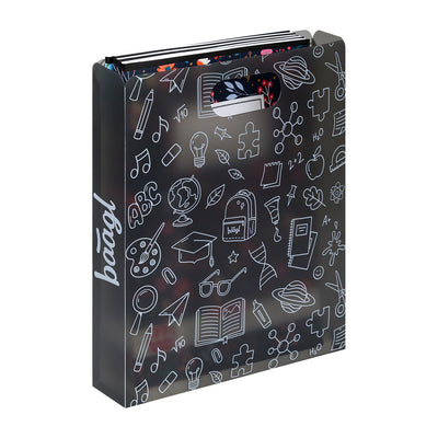 Plastové desky na školní sešity School šedá