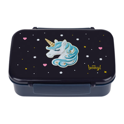 Box na svačinu s přihrádkami Unicorn Gold
