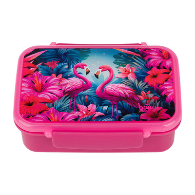 Box na svačinu s přihrádkami Flamingo