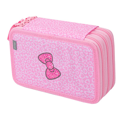 Školní penál třípatrový Hello Kitty Sweet Leopard