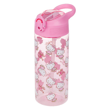 Tritanová láhev na pití s brčkem Hello Kitty Sweet Leopard, 500 ml