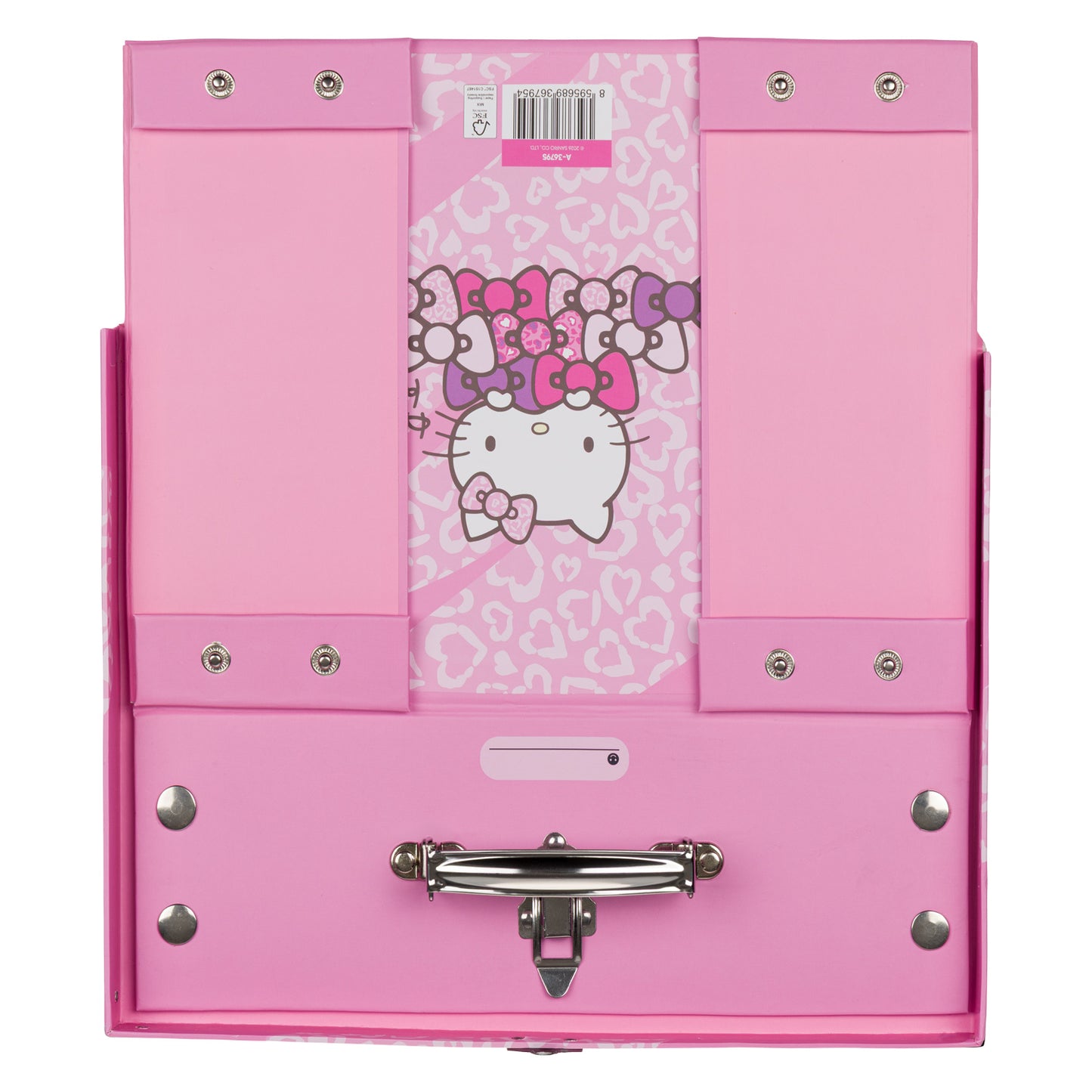 Skládací školní kufřík Hello Kitty Sweet Leopard s kováním