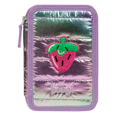 Školní penál třípatrový s náplní Lavender