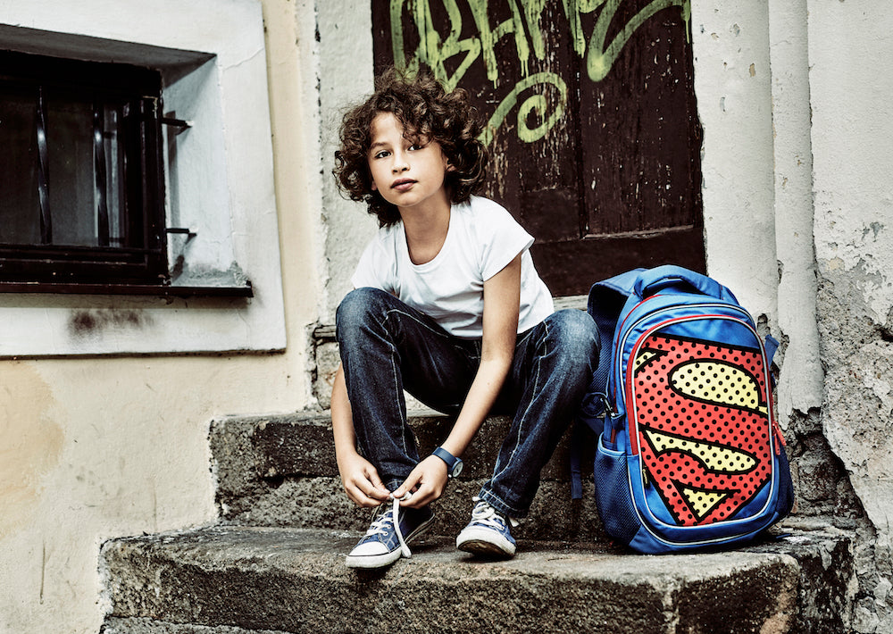 Školní batoh s pončem Superman – POP
