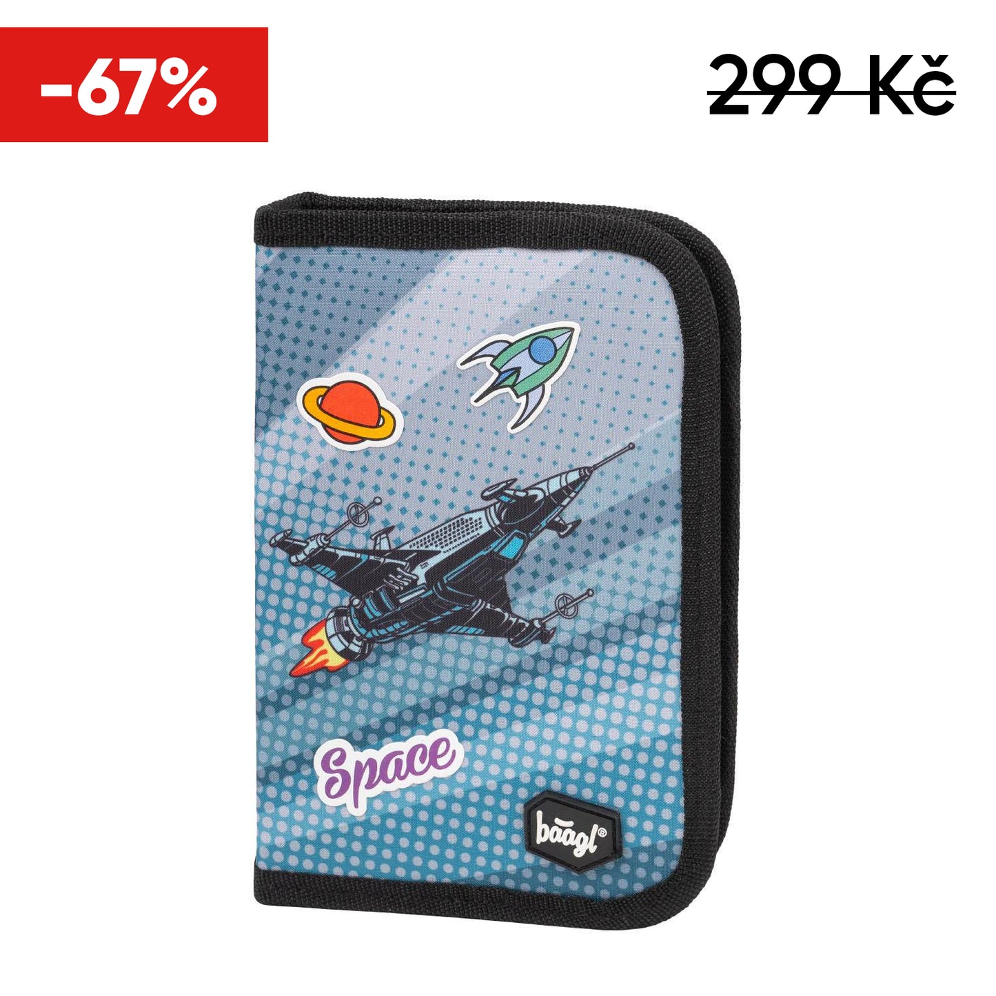 Školní penál jednopatrový  Spaceman