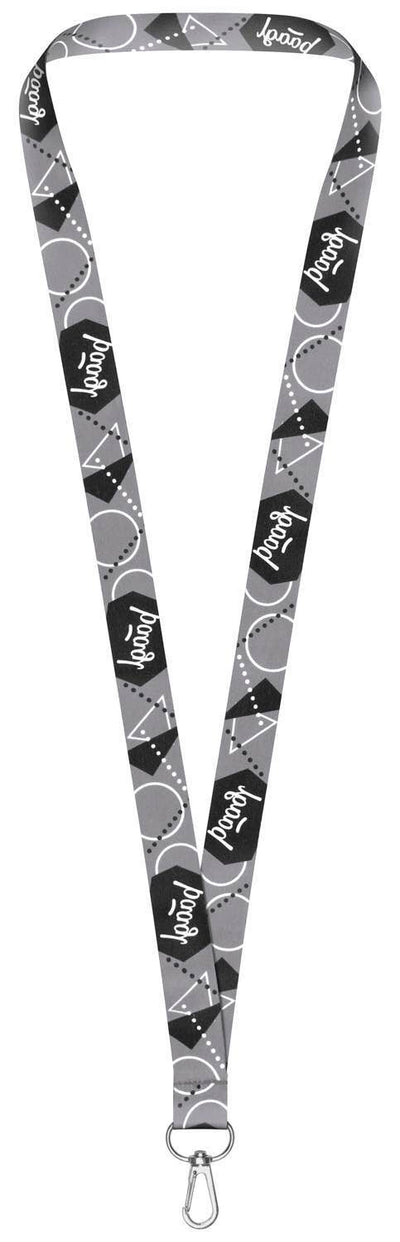 Přívěsek na klíče dlouhý – lanyard, šedý