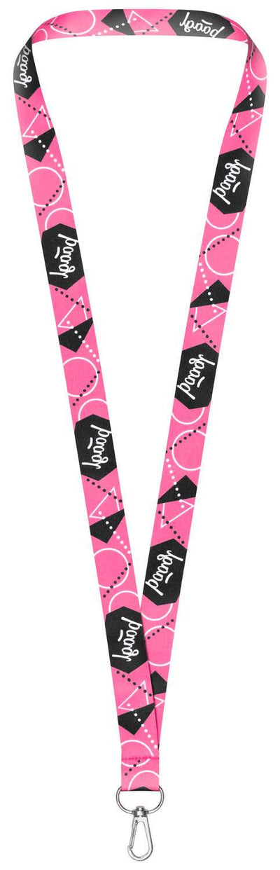 Přívěsek na klíče dlouhý – lanyard, růžový