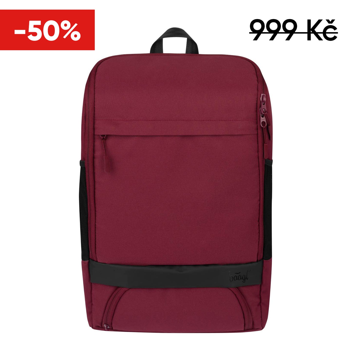 City batoh RPET vínový