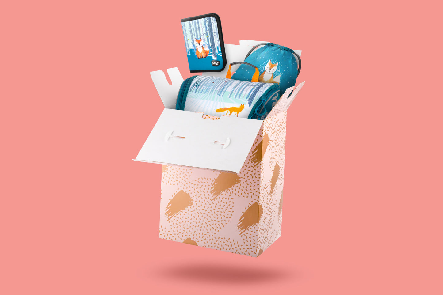 Dárkový box na školní aktovky a batohy Metallic